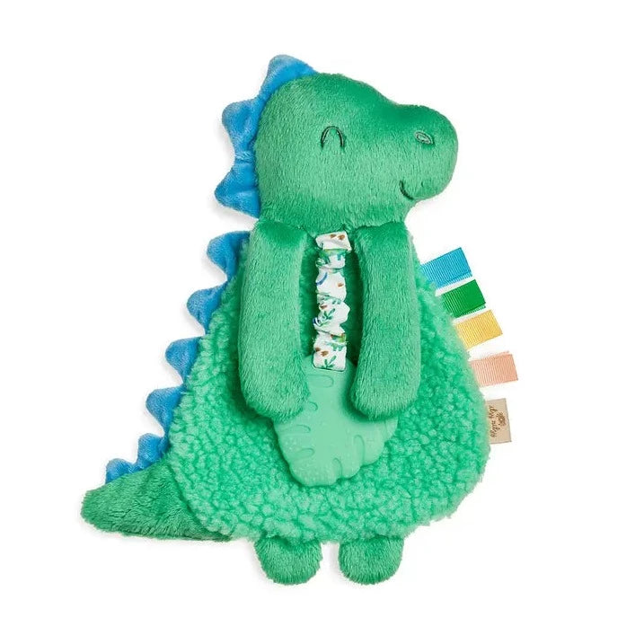 Itzy Lovey™ | Activity Plush & Teethering James the Dino by Itzy Ritzy white background. 
