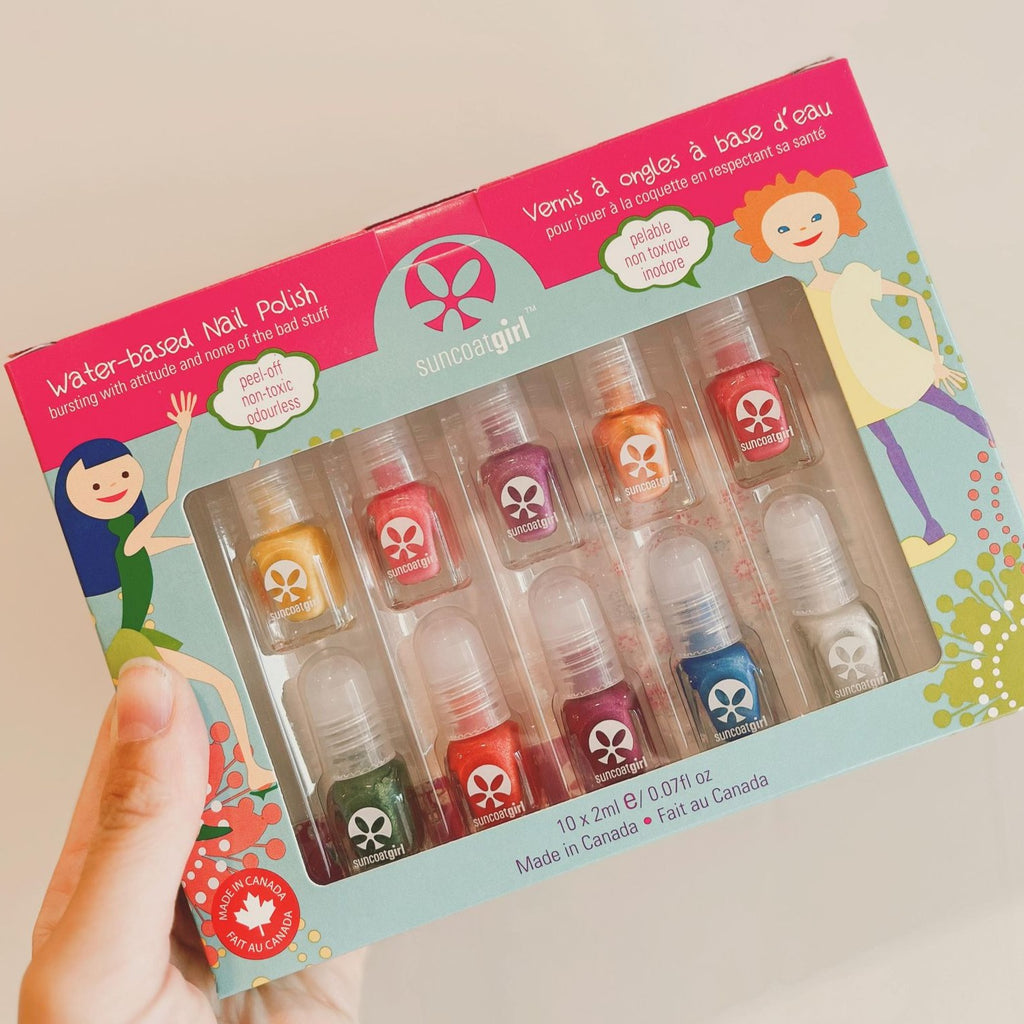Non-toxic nail polish for kids - set of 10