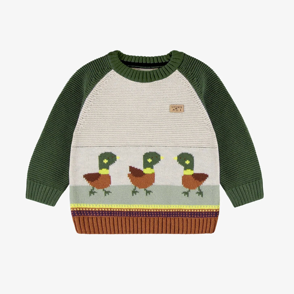 flatlay duck sweater in knit 