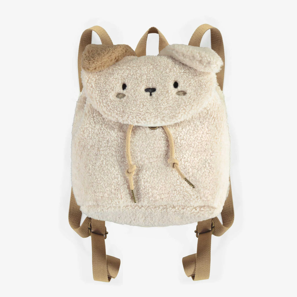 dog backpack on white background 