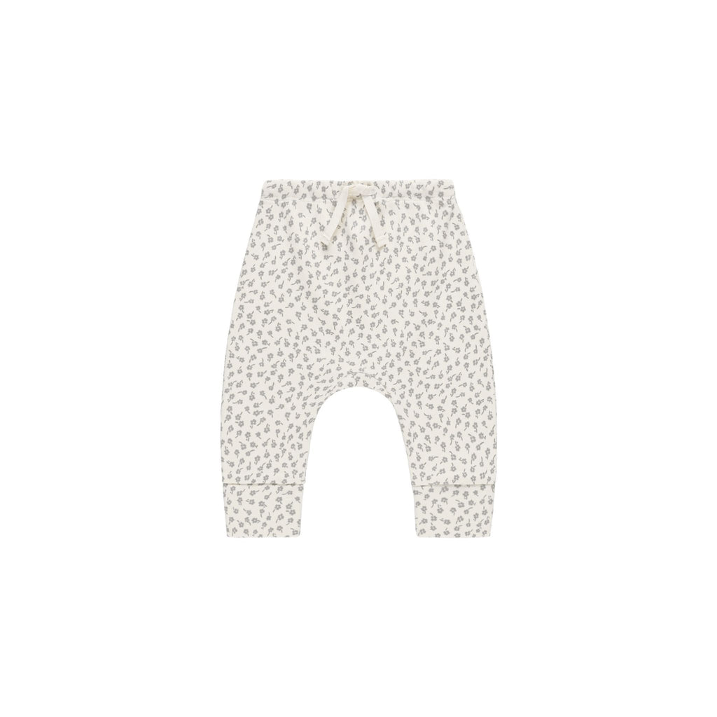 flatlay splatter pant on white background 