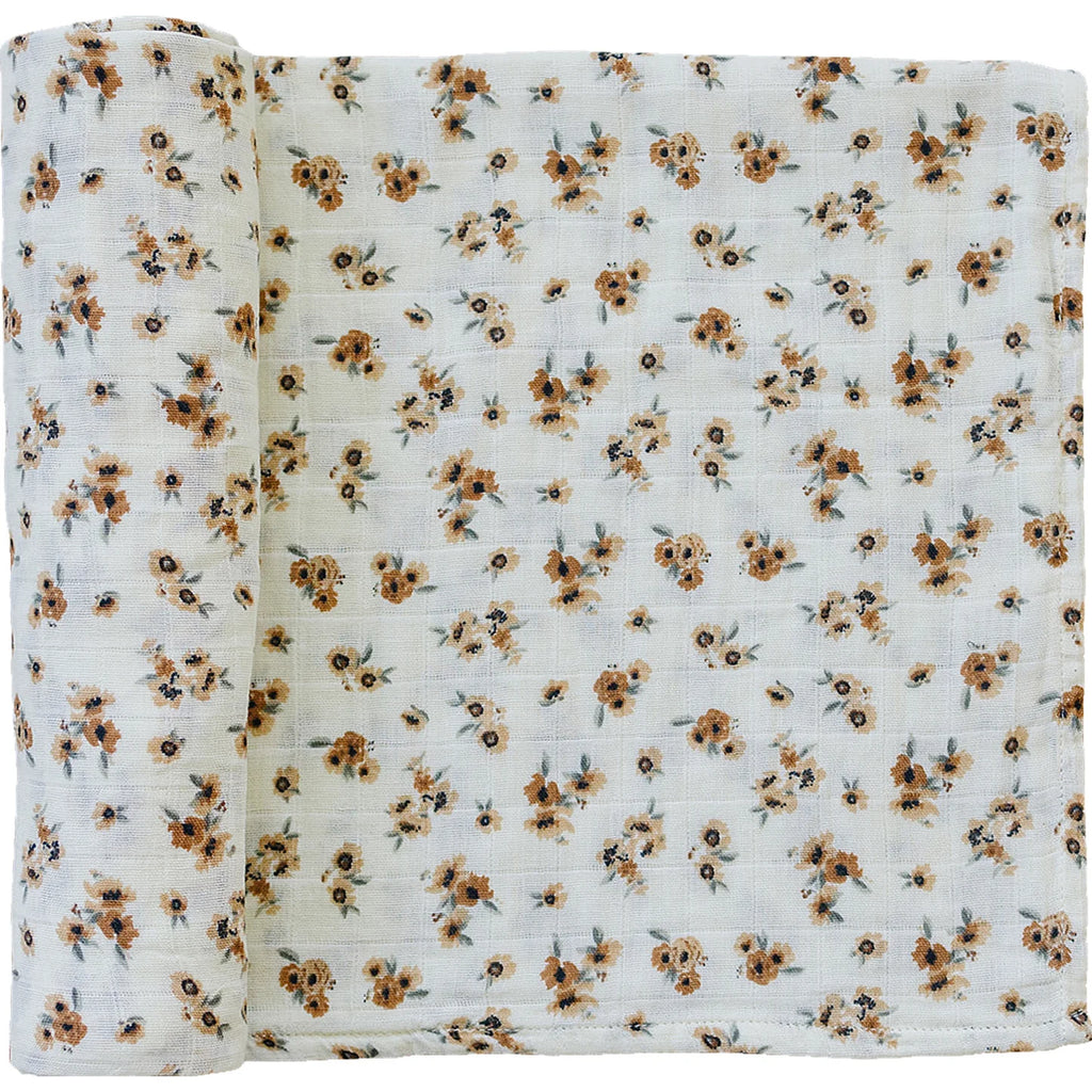 muslin swaddle autumn bloom 