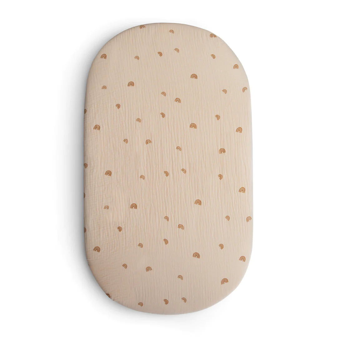 Mushie rainbow crib sheet hotsell