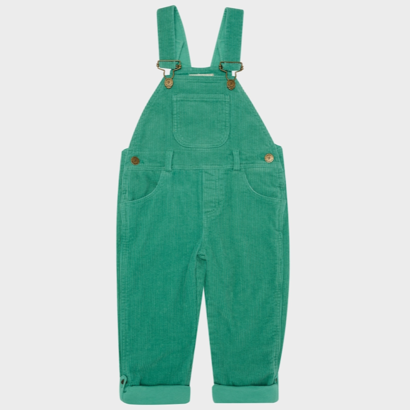 Cord Dungarees | Emerald by Dotty Dungarees overalls classic outfit toddler and baby 