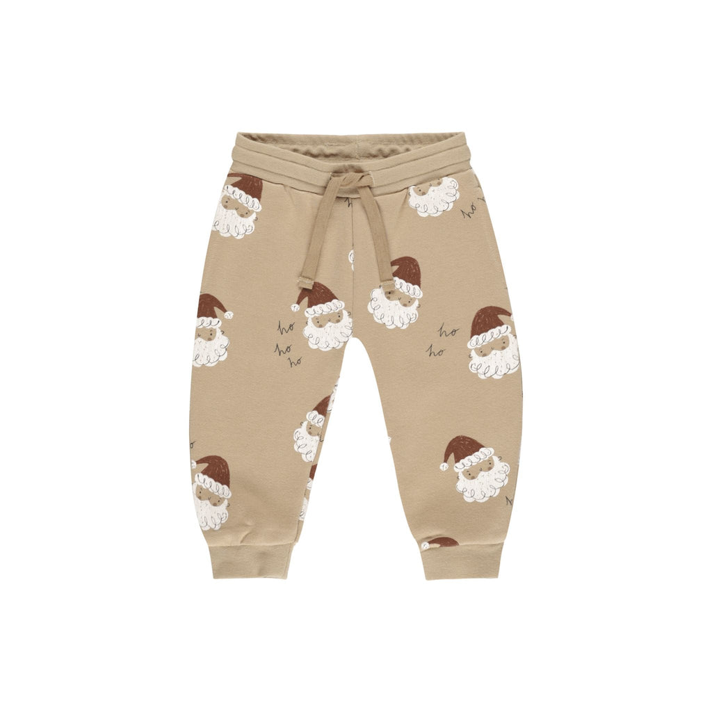 santa jogger flatlay white background 