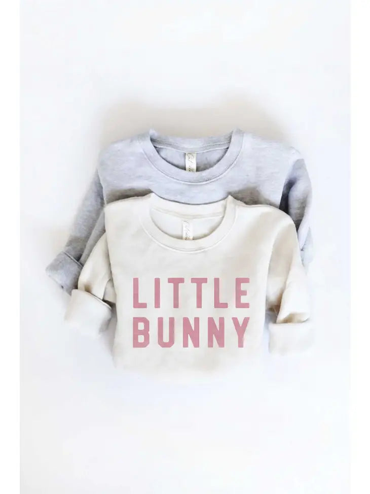 Little Bunny Crew | Oat Collective easter bunny crewneck toddler 