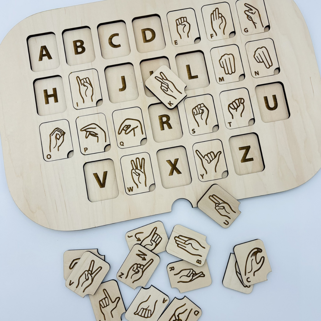 SIGN LANGUAGE WOOD BOARD 