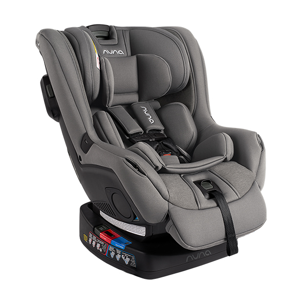 convertible car seat on white background 