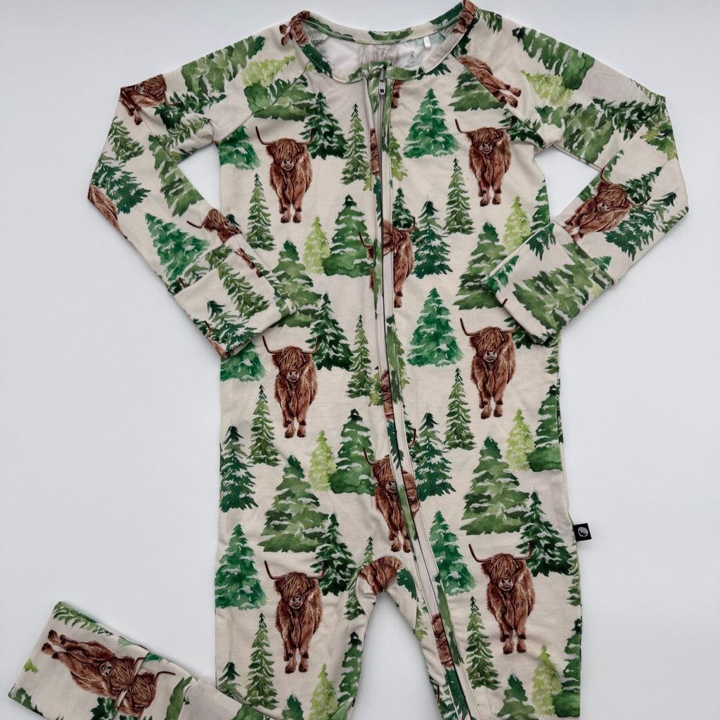 trees and cows sleeper flat lay