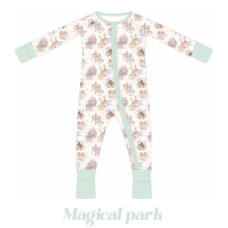 Character Romper flat lay on white back ground