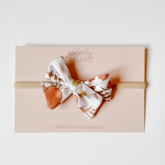 Floral Nylon Headband by Sincerely Taylored Baby baby bows