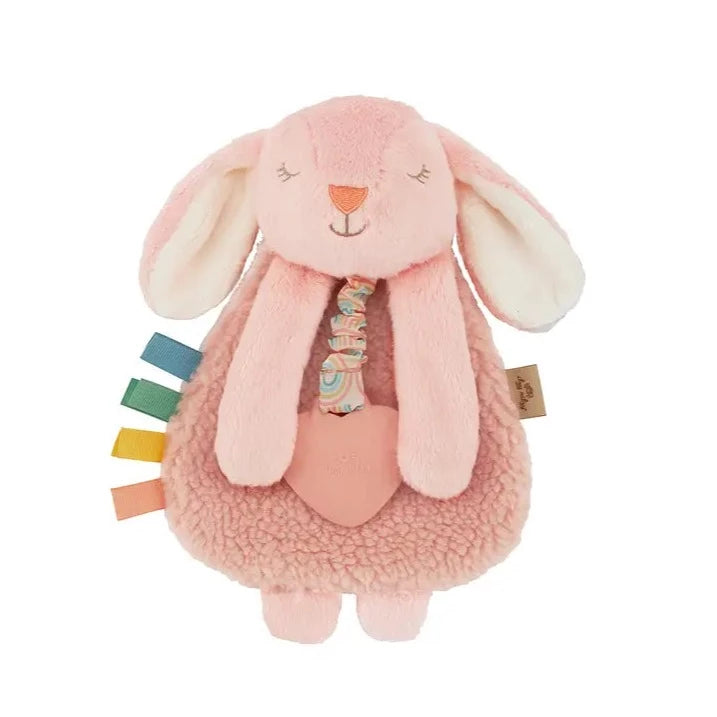 Itzy Lovey™ | Activity Plush & Teetherin Ana the Bunny by Itzy Ritzy white background. 