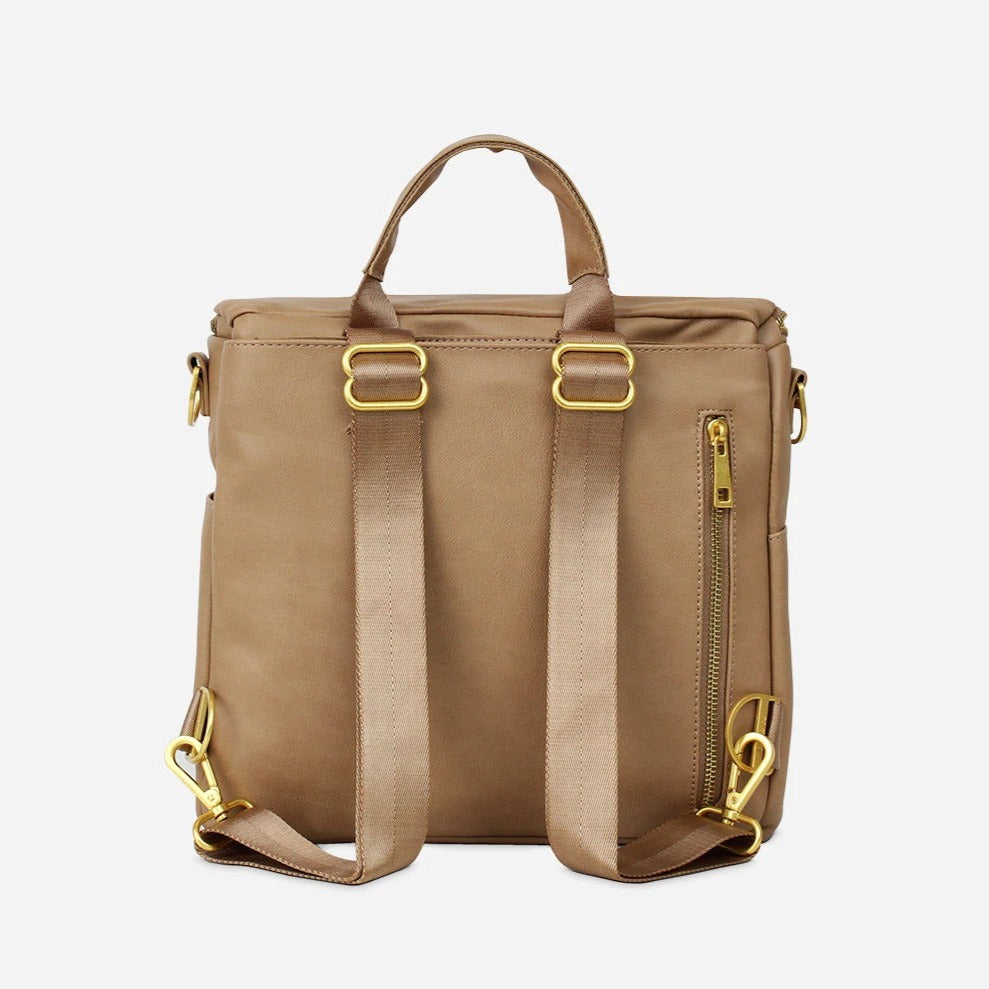 Fawn Design, Bags, Fawn Design Mini Backpack Coral Peach Diaper Bag Gold
