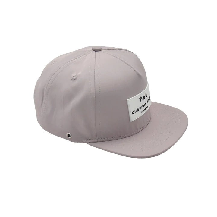 White background and side angle of Lilac Made for Shae'd Waterproof Snapback by Current Tyed Clothing