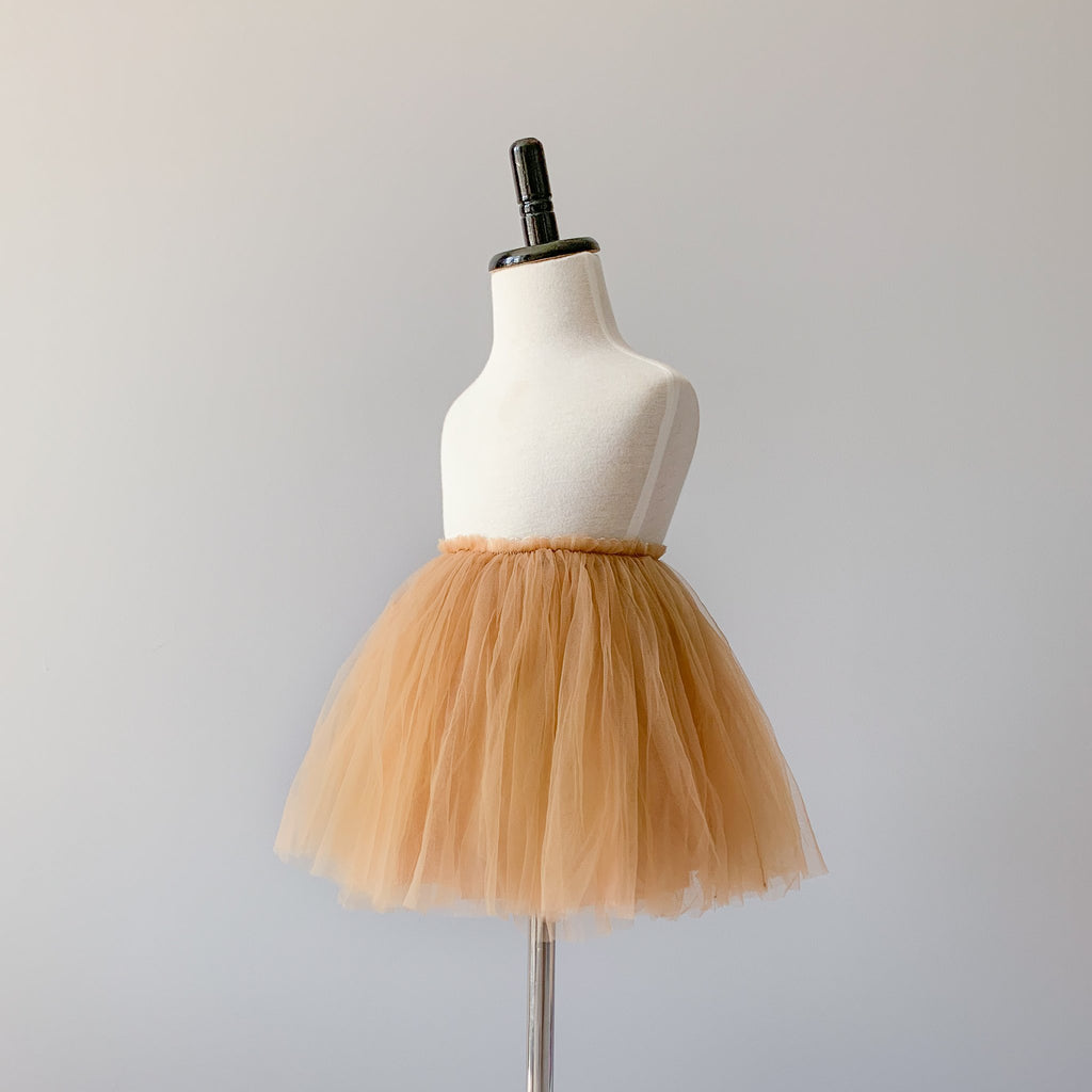 Side view of Celine Nutmeg (ginger colour) Tutu by Bluish