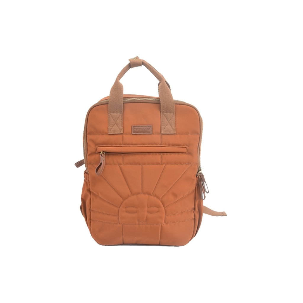 White background with Children's Backpack by Grech & Co. in Tierra (orangey/rust)
