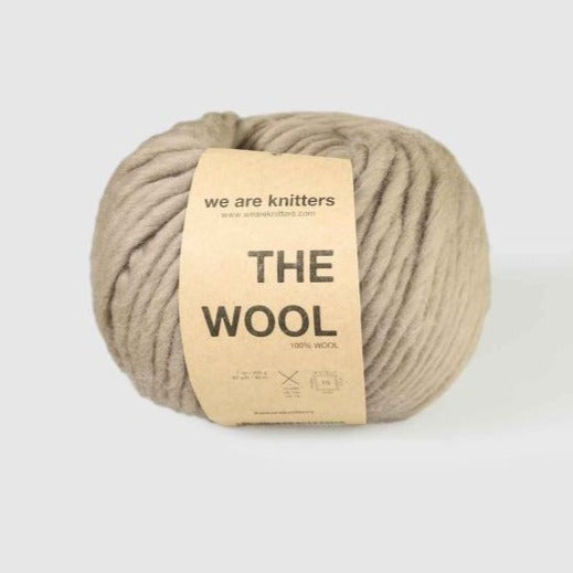 Taupe wool by We Are Knitters with a white background. 