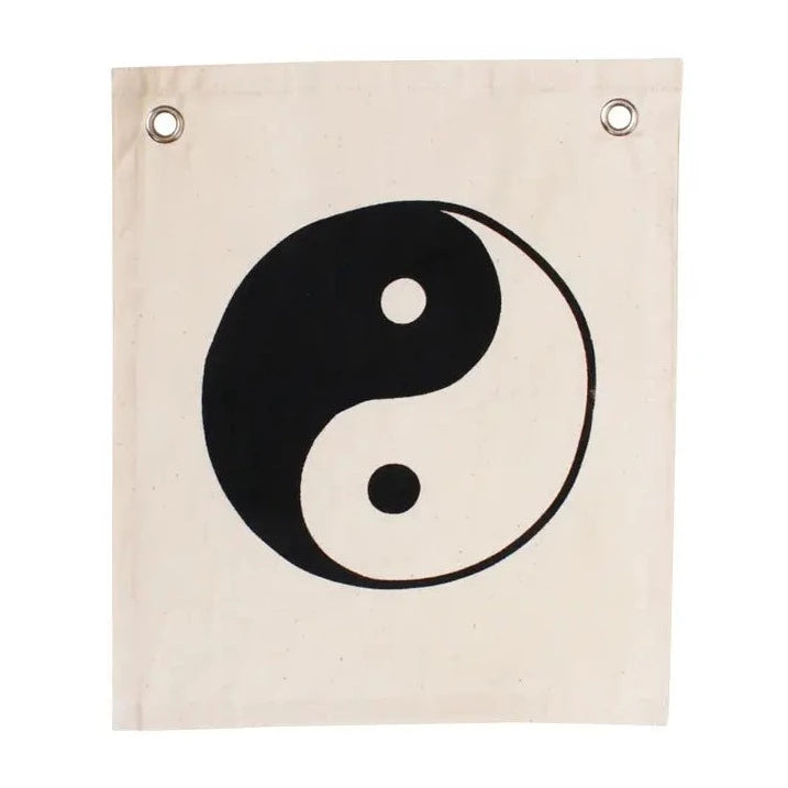 Yin Yang Wall banner by Imani Collective, in front of a white background. 
